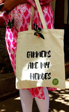 "Farmers are my heroes" Tote Bags (Eco-friendly)