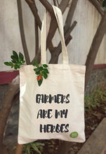 "Farmers are my heroes" Tote Bags (Eco-friendly)