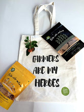 "Farmers are my heroes" Tote Bags (Eco-friendly)